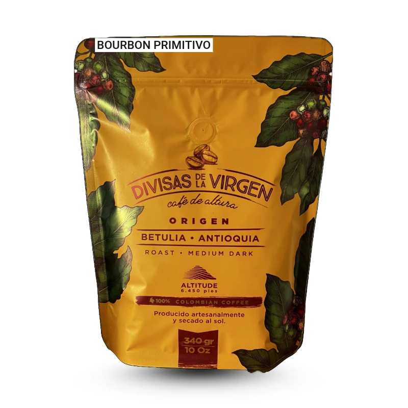 Bourbon Primitivo de Divisas de la Virgen · café de especialidad colombiano (Antioquia)